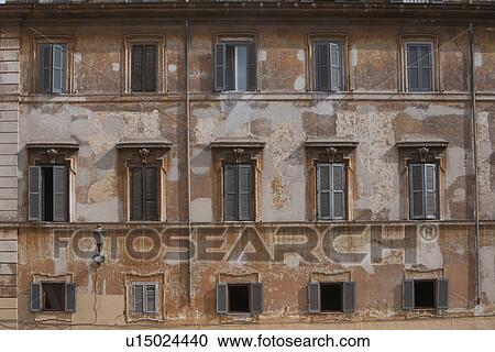 Windows of a building, Rome, Lazio, Italy View Large Photo Image Stock Image - Windows of a building, Rome, Lazio, Italy. Fotosearch