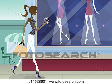 Woman carrying shopping bags View Large Photo Image Stock Image - Woman carrying shopping bags. Fotosearch