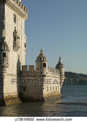 Stock Image - Castle built on coastline. Fotosearch