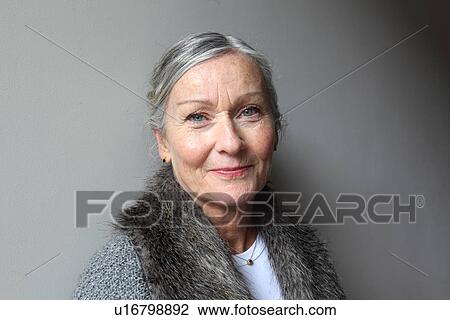 Close up of older womans smiling face View Large Photo Image Stock Image - Close up of older womans smiling face. Fotosearch