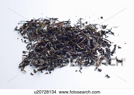 Picture - Close up of pile of tea leaves. Fotosearch