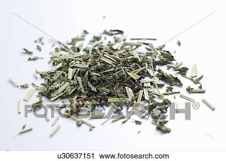 Stock Image - Close up of pile of tea leaves. Fotosearch