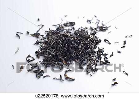 Stock Photo - Close up of pile of tea leaves. Fotosearch