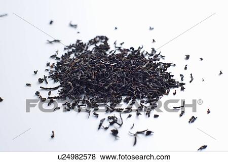 Stock Photo - Close up of pile of tea leaves. Fotosearch