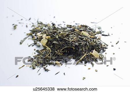 Stock Photo - Close up of pile of tea leaves. Fotosearch
