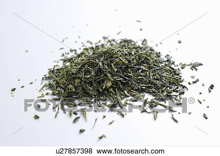 Stock Photo - Close up of pile of tea leaves. Fotosearch