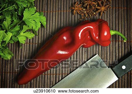 Close up of red chili pepper View Large Photo Image Stock Image - Close up of red chili pepper. Fotosearch