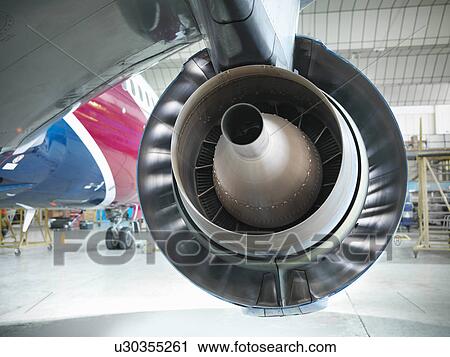 Close up of still jet airplane engine View Large Photo Image Stock Image - Close up of still jet airplane engine. Fotosearch