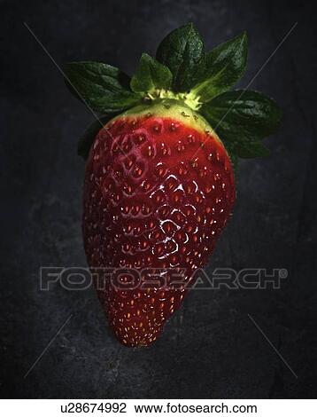 Stock Image - Close up of strawberry. Fotosearch