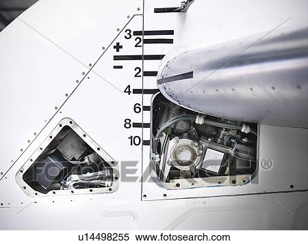 Close up of tail mechanism of airplane View Large Photo Image Stock Photography - Close up of tail mechanism of airplane. Fotosearch