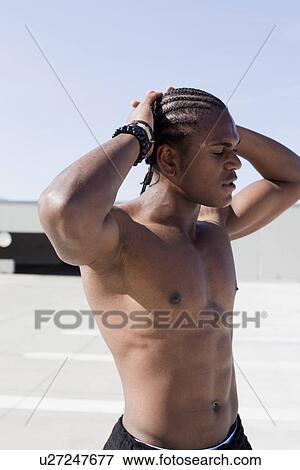 Man running hands through his hair View Large Photo Image Stock Photo - Man running hands through his hair. Fotosearch