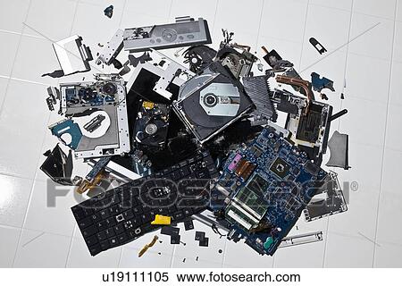 Pile of smashed computer parts View Large Photo Image Stock Photography - Pile of smashed computer parts. Fotosearch