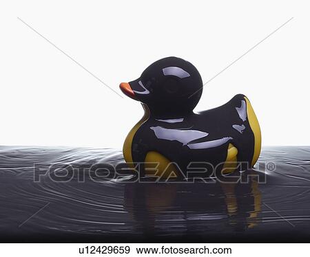 Rubber duck covered in oil View Large Photo Image Stock Photo - Rubber duck covered in oil. Fotosearch