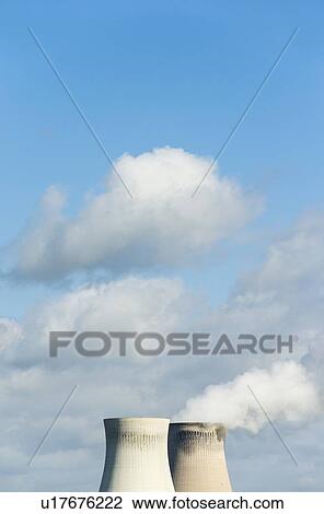 Smokestacks of nuclear power plant View Large Photo Image Stock Image - Smokestacks of nuclear power plant. Fotosearch