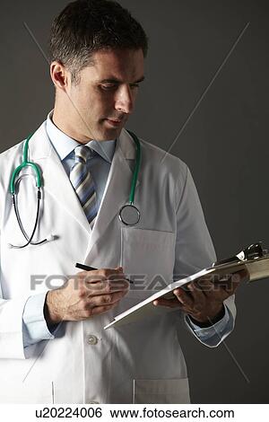 American doctor with clipboard and stethoscope View Large Photo Image Stock Photograph - American doctor with clipboard and stethoscope. Fotosearch
