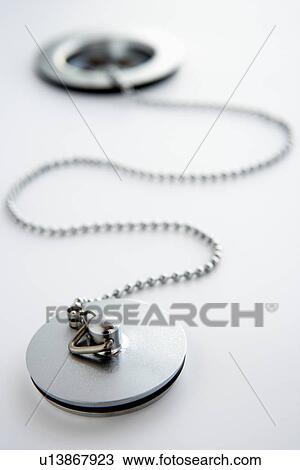 Stock Image - Bath plug close up. Fotosearch