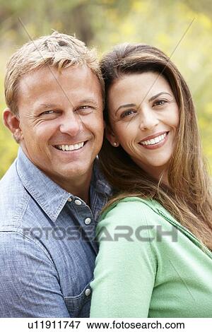 Stock Photo - Couple outdoors. Fotosearch