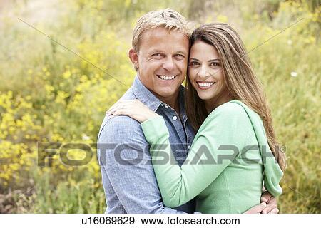 Stock Photo - Couple outdoors. Fotosearch
