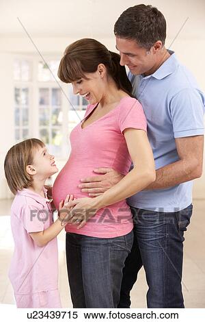 Family expecting new baby View Large Photo Image Stock Photography - Family expecting new baby. Fotosearch
