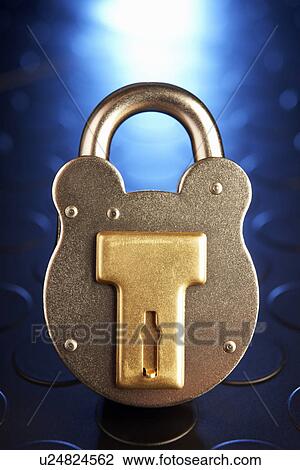 Golden padlock View Large Photo Image Stock Image - Golden padlock. Fotosearch