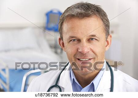 Portrait American doctor on hospital ward View Large Photo Image Stock Image - Portrait American doctor on hospital ward. Fotosearch