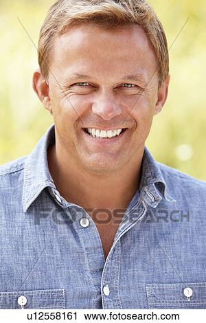 Portrait caucasian man outdoors View Large Photo Image Stock Image - Portrait caucasian man outdoors. Fotosearch