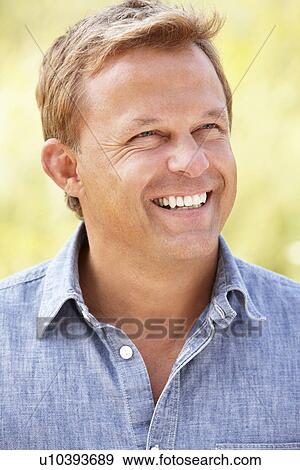Portrait caucasian man outdoors View Large Photo Image Stock Photo - Portrait caucasian man outdoors. Fotosearch