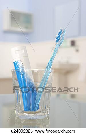 Stock Photography - Toothbrush and toothpaste. Fotosearch