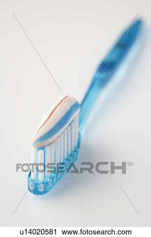 Toothbrush loaded with toothpaste View Large Photo Image Stock Image - Toothbrush loaded with toothpaste. Fotosearch