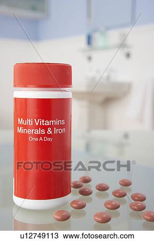 Vitamin pills on bathroom shelf View Large Photo Image Stock Image - Vitamin pills on bathroom shelf. Fotosearch