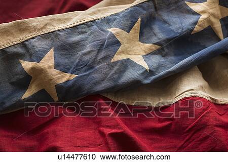 Stock Image - Antique American flag. Fotosearch