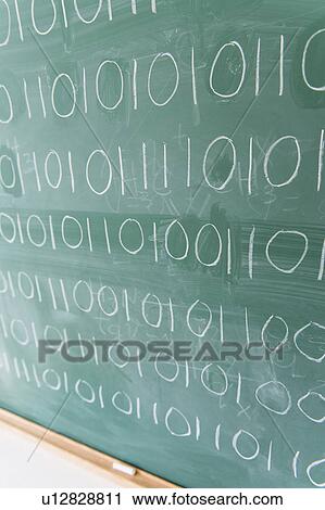 Binary code on blackboard View Large Photo Image Stock Image - Binary code on blackboard. Fotosearch