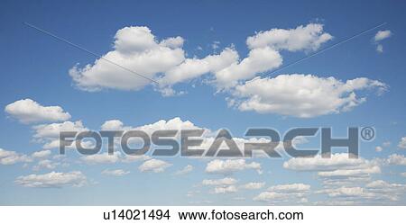Picture - Blue sky and white clouds. Fotosearch