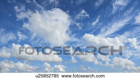 Stock Photography - Blue sky and white clouds. Fotosearch