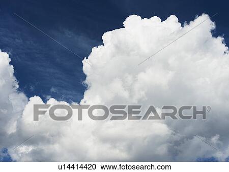 Stock Image - Blue sky with clouds. Fotosearch