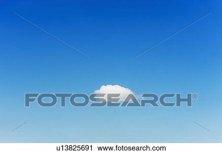 Blue sky with single cloud View Large Photo Image Stock Image - Blue sky with single cloud. Fotosearch