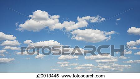 Blue sky with white clouds View Large Photo Image Stock Photography - Blue sky with white clouds. Fotosearch