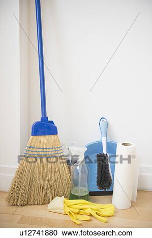 Cleaning equipment at home View Large Photo Image Stock Image - Cleaning equipment at home. Fotosearch