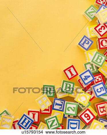 Colorful blocks with alphabet letters View Large Photo Image Picture - Colorful blocks with alphabet letters. Fotosearch