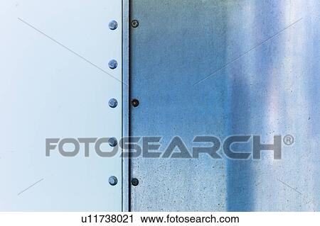 Detail of metal with rivets View Large Photo Image Stock Image - Detail of metal with rivets. Fotosearch