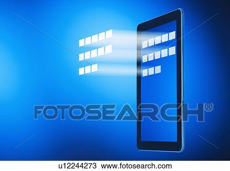 Digital composite showing tablet View Large Photo Image Stock Image - Digital composite showing tablet . Fotosearch