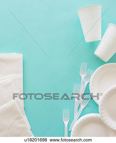 teal disposable plates