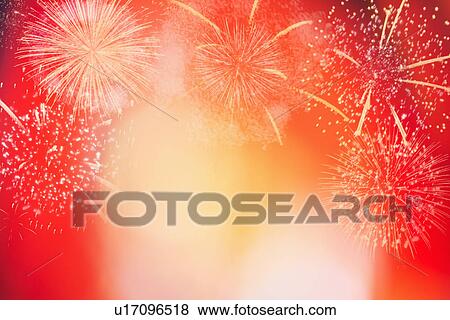 Stock Photo - Fireworks display. Fotosearch