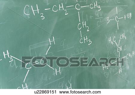 Stock Image - Formulas on blackboard. Fotosearch