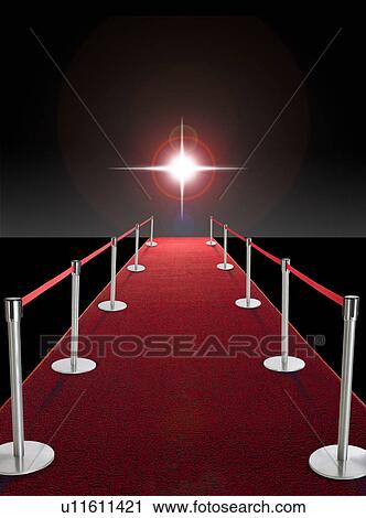 Glowing star above red carpet View Large Photo Image Stock Image - Glowing star above red carpet. Fotosearch