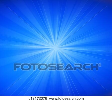Stock Photograph - Glowing star on blue. Fotosearch