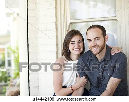 Happy young couple together View Large Photo Image Stock Photo - Happy young couple together. Fotosearch