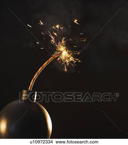 Old-fashioned explosive device ready to go off View Large Photo Image Picture - Old-fashioned explosive device ready to go off. Fotosearch