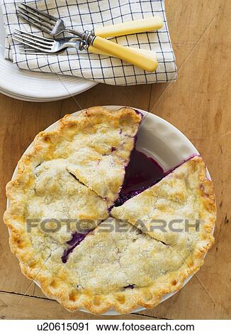 Pie on table View Large Photo Image Stock Image - Pie on table. Fotosearch