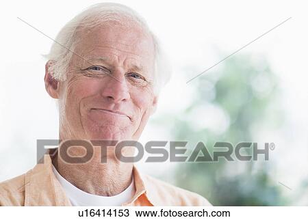Stock Image - Portrait of senior man. Fotosearch